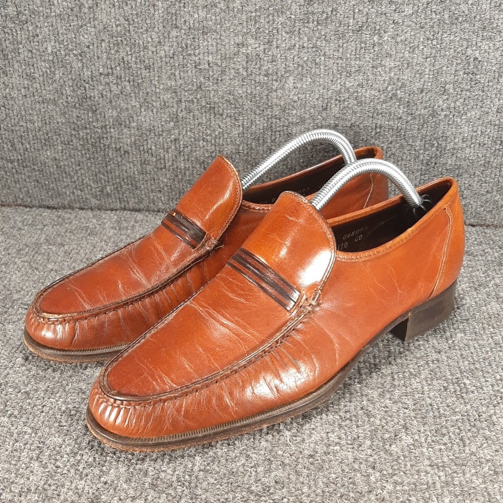 Florsheim Imperial Quality Venetian Loafers 93170 Mens 9.5 D Vintage Tan Leather